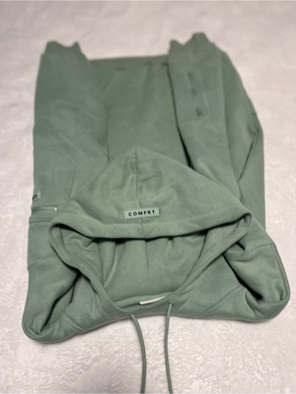 Comfrt womens Hoodie & Sweatpants Set - Sage Green - Picture 9 of 9